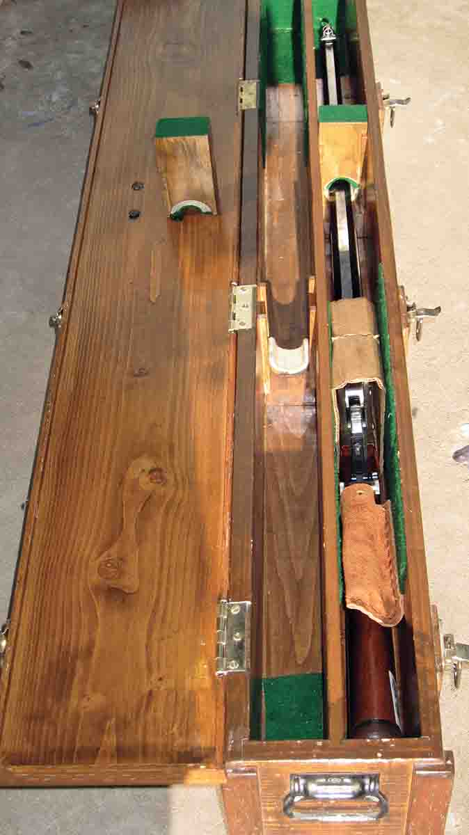 Reproduction Sharps rifle box.